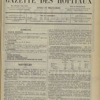 1149 - Page 1153 - Sommaire / Nouvelles. Hôpitaux de Paris / École du service de santé militaire / L’alcoolisme et la mortalité infantile / Pour les familles nombreuses