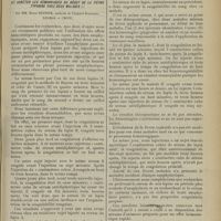 1185 - Page 1189 - Utilisation thérapeutique du sérum de lapin en voie d’anaphylaxie (anaphylaxie passive) pour augmenter la coagulabilité du sang et arrêter les hémorragies du début de la fièvre typhoïde chez deux malades ; par MM. Henri Dufour..., Legras et Crow / Avis