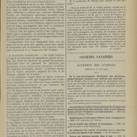 1187 - Page 1191 - Un cas de rupture traumatique de l’uretère. Quelques mots sur le diagnostic des ruptures urétérales traumatiques ; par D. Dumitresco..., et J. Buia... / Correspondance. A propos de la vaccination antityphique au Maroc. [H. Vincent] / Sociétés savantes. Académie des sciences. (Séance du 15 juin 1914). De la non-accoutumance héréditaire des microorganismes (ferment lactique) aux milieux peu nutritifs. M. Ch. Richet
