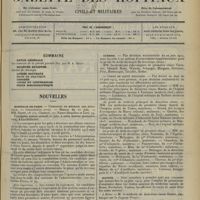 1197 - Page 1201 - Sommaire / Nouvelles. Hôpitaux de Paris / Hôpitaux de province / Guerre / Marine / Renseignements