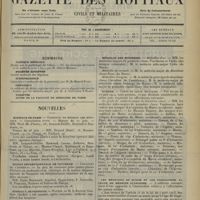 1213 - Page 1217 - Sommaire / Nouvelles. Hôpitaux de Paris / Maison départementale de Nanterre / Hôpitaux de province / Asiles publics d’aliénés / Médaille des épidémies / Guerre / Les demandes de sursis et les nominations au grade de médecin auxiliaire / Renseignements