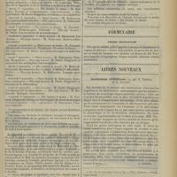 1247 - Page 1251 - Nouvelles. Clinique des maladies des enfants / Maternité de l’Hôpital Saint-Louis / Formulaire. Régime déchloruré / Livres nouveaux. Localisations cérébelleuses, par A. Thomas et A. Durupt. [L. Alquier]