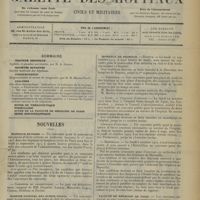 1309 - Page 1313 - Sommaire / Nouvelles. Hôpitaux de Paris / Hospice national des quinze-vingts / Hôpitaux de province / Faculté de médecine de Paris