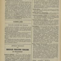 1378 - Page 1382 - Sociétés savantes. Société d’études scientifiques sur la tuberculose (séance du 11 juin 1914). Mort subite chez un tuberculeux pulmonaire par lésion congestive et hémorragique du poumon (superinfection pulmonaire et allergie tuberculeuse). MM. F. Bezançon, de Serbonnes et Krebs / Formulaire. Médication bromurée dans l’épilepsie / Articles originaux des principales publications françaises et étrangères. Annales de médecine / Anatomischer Anzeiger / Bibliographie anatomique / Bulletin médical / Bulletin général de thérapeutique / Journal de l'anatomie / Journal de médecine de Bordeaux / Paris médical / Wiener klinische Wochenschrift