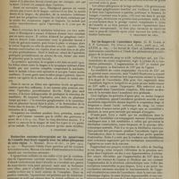 1422 - Page 1426 - Analyses. Chirurgie. Le traitement du cancer de la langue, basé sur l’étude de plus de cent cas. (Joseph C. Bloodgood. The Boston med. and surg. Journ...) [P. Chastenet de Géry] / Recherches anatomo-chirurgicales sur les aponévroses de l'aisselle dans leurs rapports avec les adéno-phlegmons de cette région. (L. Moreau. Revue de chir...) [P. Chastenet de Géry] / Sur les dangers de l’anesthésie légère. (G. H. Clark et E. P. Cathcart. The Glascow med. Journ...) [P. Chastenet de Géry]