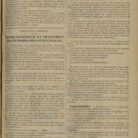 0695 - Page 687 - Congrès. XIe Congrès de médecine légale de langue française / Notes pour l'internat. Signes, diagnostic et traitement des hémorragies intestinales
