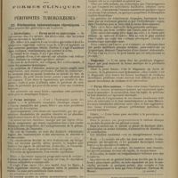 1303 - Page 1295 - Notes de pratique. Oedème aigu du poumon / Notes pour l'internat. Formes cliniques des péritonites tuberculeuses. (A suivre) / Renseignements