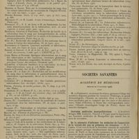 1312 - Page 1304 - Revue générale. L'évolution des idées sur le sang des tuberculeux ; par M. Piéry. IV / Sociétés savantes. Académie de médecine. (Séance du 5 octobre 1926). Journées médicales montpelliéraines. MM. Calmette, Vincent et Forgue / De la nécessité d'informer les médecins de l'apparition de la variole dès que sa présence est reconnue. M. L. Camus