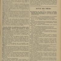 1313 - Page 1305 - Sociétés savantes. Académie de médecine. (Séance du 5 octobre 1926). De la nécessité d'informer les médecins de l'apparition de la variole dès que sa présence est reconnue. M. L. Camus / Nouvelle méthode de prophylaxie des accidents rachi-anesthésiques (par injections intraveineuses de liquide céphalo-rachidien). M. C. Daniel... / Revue des thèses. Séro-diagnostic du cancer par la réaction de Botelho. Réaction azoto iodo-iodurée avec correction de l'index réfractométrique des sérums, par le Docteur Béatrix Tedesco-Polack
