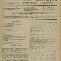 1321 - Page 1313 - Sommaire / Informations. Hôpitaux de Paris. Concours de l'internat / Facultés de médecine. Agrégation / Ministère de l'instruction publique et des Beaux-Arts. Avis de vacance d'emplois d'agrégés / Guerre