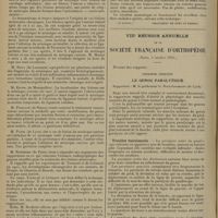 1344 - Page 1336 - XXXVe Congrès de l'association française de chirurgie. (Paris, 4-9 octobre 1926). Première question. Pathologie des ménisques du genou. Résumé du rapport de MM. A. Mouchet... et L. Tavernier... (A suivre) / VIIIe réunion annuelle de la société française d'orthopédie. (Paris, 8 octobre 1926). Première question. Le genou paralytique. Rapporteur : M. le Professeur G. Nové-Josserand...