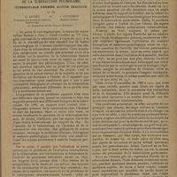 0065 - Page 57 - Revue générale. Quelques points d'histoire sur l'évolution des conceptions actuelles de la tuberculose pulmonaire. (Tuberculose fermée, active, inactive) ; par MM. E. Leuret... et J. Caussimon...