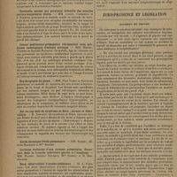 0076 - Page 68 - Sociétés savantes. Comité médical des Bouches-du-Rhône. (Octobre-novembre 1928). Nanisme familial chez deux soeurs. MM. Henri Roger, Albert Crémieux et Joseph Pourtal / Torticolis ancien par paralysie infantile des muscles cervico-scapulaires droits. MM. Roger, Crémieux et J. Pourtal / Cancer médiastino-pulmonaire rétrosternal avec syndrome radiologique d'ectasie aortique. MM. Boinet, Turriès et Antoine Raybaud / Erythroplasie du gland. MM. Paul Vigne et Fournier / Sur un cas isolé de syndrome de Bitot : xérosis et héméralopie. M. Aubaret / Deux observations d'arséno-résistance. M. A. Fournier / Sarcome du fémur chez un enfant de trois ans. Désarticulation de la hanche. Guérison maintenue sept mois après. M. G. Darcourt / Jurisprudence et législation. Accident du travail. [H. Ribadeau Dumas]