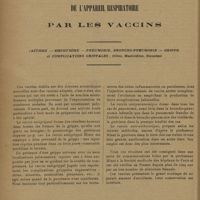 0114 - Page 108 - Traitement des affections pulmonaires aigues et chroniques de l'appareil respiratoire par les vaccins. (Asthme - Emphysème - pneumonie - broncho-pneumonie - grippe et complications grippales : Otites, Mastoïdites, Sinusites)