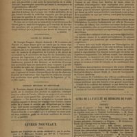 0116 - Page 110 - Intérêts professionnels. Certificats de spécialité [A. Herpin] / Loyer du médecin / Médecin réformé et réintégré / Livres nouveaux. Leçons sur l'activité du cortex cérébral ; par le Professeur I. P. Pavloff. Traduit par Mme D. I. Trifonoff. Préface du professeur Gley / Actes de la faculté de médecine de Paris. Thèses