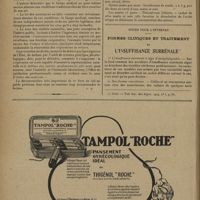 0130 - Page 124 - Livres nouveaux. L'Etat contre le médecin, vers une renaissance corporative, par le Docteur Paul Guérin... / Notes pratique. Lithiase rénale / Notes pour l'internat. Formes cliniques et traitement de l'insuffisance surrénale