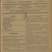 0133 - Page 129 - Sommaire / Informations. Hôpitaux de province. Reims / Conseil supérieur de l'instruction publique / Université de Nancy / Légion d'honneur / Médaille des épidémies / Mission brésilienne / Centenaire de l'académie de médecine de Rio Janeiro / Hommage au docteur Sabouraud