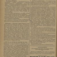 0134 - Page 130 - Informations. Hommage au docteur Sabouraud / Oeuvre Furtado-Heine / Nécrologie / Cours de la faculté de médecine de Paris / Institut de criminologie / Faculté de médecine de Strasbourg / Renseignement