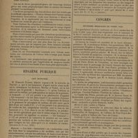 0138 - Page 134 - Revue des thèses. Contribution à l'étude du traitement de la tuberculose pulmonaire par un composé séro-médicamenteux, par le Docteur Marcel-André Hurez... / Le traitement de la fièvre puerpérale à l'école départementale d'accouchement de Strasbourg, par le Docteur Henri Burcklé. Hygiène publique. Lait Humanisé / Congrès. Journées médicales de Paris, 1929