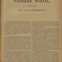 0141 - Page 137 - Fernand Widal 1862-1929 ; par André Lemièrre