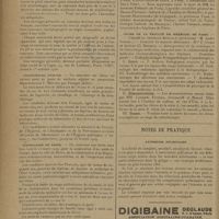 0256 - Page 254 - Informations. Nouvelle publication / Ligue nationale française contre le péril vénérien. Concours des prix de la ligue pour 1930 / Sanatoriums publics / Dispensaire de Brive / Nécrologie / Cours de la faculté de médecine de Paris. Chaire de physique médicale / Notes de pratique. Antisepsie pulmonaire