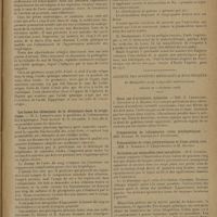 0265 - Page 263 - Sociétés savantes. Société de thérapeutique. (Séance du 9 janvier 1929). L'acide quinique dans le traitement des névralgies et de la céphalée des azotémiques. M. André Tardieu, R. Huerre et A. Carteaud / Les bases bio-chimiques de la diététique dans le brightisme. M. L. Lematte / A propos de la cure de la malaria expérimentale. MM. Auguste Marie et Lambert. Société des sciences médicales et biologiques de Montpellier et du Languedoc méditerranéen. (Séance du 7 décembre 1928). Deux cas d'acrodynie infantile. MM. E. Leenhardt, J. Reverdy et A. Balmes / Occlusion par mégacôlon chez une adulte. M. E. Etienne / Nouvel essai de radonthérapie dans le rhumatisme uricémique. MM. A. Puech et R. Castatagne
