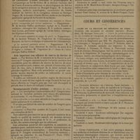 0292 - Page 290 - Congrès. Ier Congrès international de l'aviation sanitaire. (Paris 1929) / Le XLIIe Congrès de la société française d'ophtalmologie / Cours et conférences. Cours de la faculté de médecine de Paris