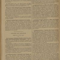 0301 - Page 299 - Sociétés savantes. Académie de médecine. (Séance du 19 février 1929). Influence de la vaccination antityphoïdique au cours d'une grave épidémie familiale de fièvre typhoïde. M. A. Lemierre / Au sujet du B. C. G. M. Alberto Ascoli / Note sur la valeur alimentaire de la farine d'arachides. M. Boigey / A propos du masque dans la prophylaxie de la grippe. M. Marchoux / Société de biologie. (Séance du 9 février 1929). Sur la présence d'éléments filtrables (ultravirus tuberculeux) dans le lait des femmes tuberculeuses. MM. D. Priboiano et M. Lacomme / La splénocontraction à l'adrénaline chez l'homme normal. MM. Benhamou, Jude et Marchioni / L'épreuve à l'adrénaline chez l'homme splénectomisé. MM. Benhamou et Jude, avec MM. Pieraerts et Leblanc / La splénocontraction à l'effort chez l'homme normal. MM. Benhamou, Jude, et Marchioni / La fonction de chasse globulaire à l'effort chez l'homme splénectomisé. MM. Benhamou, Jude et Lowitz / La splénocontraction à l'émotion chez l'homme normal. MM. Benhamou, Marchioni et Nouchy