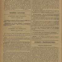 0340 - Page 338 - Revue générale. Les données actuelles du problème de l'immunité ; par Jean Albert-Weil... 3. Le point de vue chimique. (A suivre) / Sociétés savantes. Académie de médecine. (Séance du 26 février 1929) / Les principes directeurs du traitement des suppurations pulmonaires. MM. Emile Sergent, A. Baumgartner et R. Kourilsky / Le secret médical. M. Balthazard / Election. M. Tiffeneau / Intérêts professionnels. Médecins propharmaciens