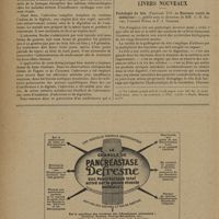 0432 - Page 430 - Sociétés savantes. Société de médecine de Paris. (Séance du 8 février 1929). Thérapeutique. De l'emploi de l'adonis vernalis dans le traitement des affections cardiaques ; par le Docteur Dessout / Livres nouveaux. Pathologie du foie. [Fascicule XVI du nouveau traité de médecine], publié sous la direction de MM. G.-H. Roger, Fernand Widal et P.-J. Teissier