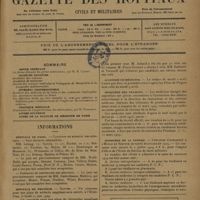 0455 - Page 453 - Sommaire / Informations. Hôpitaux de Paris. Concours de médecin des hôpitaux. Concours de chirurgien des hôpitaux / Hôpitaux de province. Nantes / Académie des sciences / Académie de médecine / Ministère des pensions / Ministère de la guerre. Concours d'admission à l'école du service de santé militaire en 1929