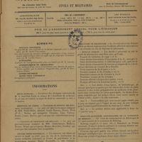0479 - Page 477 - Sommaire / Informations. Deuil national / Hôpitaux de Paris. Concours de médecin des hôpitaux. Concours de chirurgien des hôpitaux / Centre Henri Rousselle / Facultés de pharmacie / Soixante-quinzième anniversaire de la naissance de Behring