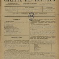 0495 - Page 493 - Sommaire / Informations. Deuil national / Hôpitaux de Paris. Concours de médecin des hôpitaux. Concours de chirurgien des hôpitaux / Facultés de médecine. Paris / École de médecine. Grenoble