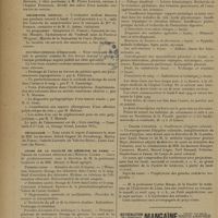 0516 - Page 514 - Informations. Ministère des colonies / Ministère des pensions / Médaille des épidémies / Orchestre médical / Nouveau journal d'urologie / Nécrologie / Cours de la faculté de médecine de Paris