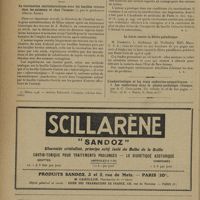 0562 - Page 560 - Pratique médicale. Du traitement de quelques psychoses et spychonévroses par l'opothérapie spermatogénétique ; par le Docteur Gilbert Robin / Livres nouveaux. La vaccination antituberculeuse avec les bacilles vivants chez les animaux et chez l'homme ; par le Professeur Alberto Ascoli / La lutte contre la fièvre paludéenne