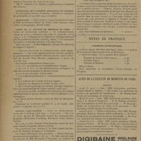 0568 - Page 566 - Informations. L'imbroglio des assurances sociales / Congrès de l'association espagnole pour les progrès des sciences / Centenaire de la société zoologique de Londres / Nécrologie / Cours de la faculté de médecine de Paris. Cours de radiologie clinique / Travaux pratiques de pharmacologie / Hôpital Saint-Antoine. Cours de gastro-entéro-logie / Correspondance. A propos du traitement iodé de la maladie de Basedow / Notes de pratique. Dyspepsie hyposthénique / Actes de la faculté de médecine de Paris. Thèses