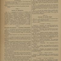 0592 - Page 590 - Documents officiels. Règlement de l'agrégation des facultés de médecine / Titre Ier. Section de l'agrégation / Titre II. Ouverture des concours. Conditions d'inscription / Titre III. Concours du premier degré