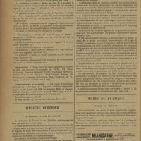 0620 - Page 618 - Informations. Statistique municipale / Nécrologie / Amphithéâtre d'anatomie / Hygiène publique. La défense contre la variole / Notes de pratique. Angine de poitrine