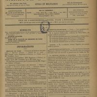 0655 - Page 653 - Sommaire / Informations. Hôpitaux de Paris. Concours de médecin des hôpitaux. Concours d'accoucheur des hôpitaux. Concours d'électro-radiologiste des hôpitaux. Mutations / Hôpitaux de province. Lyon / Guerre / Distinctions honorifiques / La défense contre la diphtérie / « L'aide aux cardiaques »