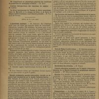 0680 - Page 678 - Sociétés savantes. Académie de médecine. (Séance du 23 avril 1929). Nouvelle méthode d'immunisation curative. La vaccination régionale par la porte d'entrée. M. P. Poincloux / (Séance du 30 avril 1929). L'alcoolisme mondain. M. Guillain / Episode pulmonaire pseudo-tuberculeux curable au décours d'une vaccination par le bacille Calmette-Guérin. MM. Sergent, H. Lenormand et R. Turpin / La tuberculose à Lyon. MM. Auguste Lumière et Paul Vigne / Les fractures des membres. Enseignements de la guerre. M. Rouvillois / Cure de Vichy et acide urique. M. Descrez / L'oeuvre éducative accomplie par la comité d'éducation féminine de la société française de prophylaxie sanitaire et morale. Mme Montreuil-Straus / Election d'un membre titulaire dans la première section / Présentations. M. L. Camus