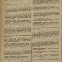 0696 - Page 694 - Sociétés savantes. Société de chirurgie. (Séance du 1er mai 1929). Traitement des tumeurs osseuses par la résection / Luxation du genou suivant l'axe vertical du membre. M. Mouchet / Volvulus de l'intestin grêle par paquet d'ascaris. M. Roux-Berger / Fibrome pré-péritonéal. M. Roux-Berger / Tumeur à myéloplaxe de la synoviale du genou. M. Lecène / Drainage systématique après gastro-pylorectomie. M. Duval / Résultats éloignés d'un cas de splénectomie pour purpura hémorragiques. M. Duval / Enchevillement des tumeurs blanches du genou chez l'adulte. M. Lance / Luxation du carpe en dehors et en avant. M. Mocquot / Société de biologie. (Séance du 20 avril 1929). Études sur la vaccination tissulaire dans la syphilis expérimentale. MM. C. Levaditi et P. Lépine