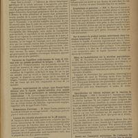 0727 - Page 725 - Sociétés savantes. Société de biologie. (Séance du 27 avril 1929). Au sujet des neuro-infections mortelles autostérilisables. L'encéphalite herpétique du renard. MM. C. Levaditi, P. Lépine et R. Schoen / Variation de l'équilibre acido-basique du sang, en relation avec un rythme paradoxal de fatigue. MM. M. Delaville et P. Tcherniakofsky / Infection expérimentale du cobaye, type Fontès-Valtis obtenue avec le liquide céphalo-rachidien d'un malade atteint d'une forme particulière de méningo-encéphalite tuberculeuse. M. Loygue / Présentation d'ouvrage. M. Henri Vignes / L'action des extraits placentaires sur le pH sanguin. M. Imparato / (Séance du 4 mai 1929). MM. Poincloux et Copelovici-Copé : Les résultats du traitement de dix-huit épididymites gonococciques par la vaccination régionale par la porte d'entrée / La vaccination régionale par la porte d'entrée améliore profondément le pronostic du rhumatisme blennorragique. MM. Poincloux et Copelovici-Copé / Anaphylaxie et gestation. MM. L. Nattan-Larrier et L. Richard / Sur la nature du produit toxique intervenant dans l'occlusion intestinale. MM. A. Blanchetière et Léon Binet / Effets de l'acétylcholine sur la sécrétion pancréatique. MM. M. Villaret, L. Justin-Besançon et R. Even / Identification du vibrion septique par la réaction de Bordet-Gengou. MM. J. Davesne et C. Sanchez / Essais sur l'immunité antitoxique. De l'influence des saignées sur la production de l'antitoxine chez le cheval, au cours de l'hyperimmunisation. M. G. Ramon