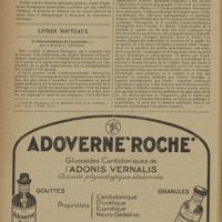 0730 - Page 728 - Revue des thèses. L'association iodo-soufrée en milieux aqueux dans le traitement du rhumatisme chronique, par M. le Docteur P. Le Floch / Livres nouveaux. Le renouvellement de l'organisme, par le Docteur L. Dartigues