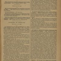 0743 - Page 741 - Sociétés savantes. Académie de médecine. (Séance du 14 mai 1929). La vaccination B. C. G. dans les dispensaires de l'Office public d'hygiène sociale de la Seine. M. A. Calmette / Le pouvoir agocytique des eaux minérales. MM. Billard, Mougeot et Aubertot / Le contrôle radiographique du reflux urétéro-pyélique à la miction. MM. H. De Beaufond et Vaudet / De l'emploi de l'aleurone des graines oléagineuses dans l'alimentation de l'homme. MM. Ribadeau-Dumas et André / Rapports. M. Pouchet / Election