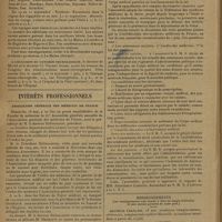 0824 - Page 822 - Informations. Voyages médicaux aux Pyrénées / A l'occasion du Congrès neurologique / Intérêts professionnels. Association générale des médecins de France / Syndicat des médecins de la Seine / Renseignements