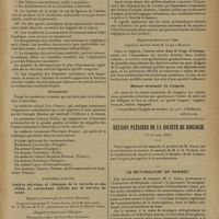 0851 - Page 849 - Ve Congrès international de médecine et de pharmacie militaires. Londres, 6-11 mai 1929. Troisième question. Les blessures des vaisseaux sanguins et leurs séquelles / Quatrième question. Analyse physique et chimique de la verrerie et des objets en caoutchouc utilisés par le service de santé / Cinquième question. L'état de la denture et l'aptitude physique aux différents services militaires / Séance terminale du Congrès / Réunion plénière de la société de biologie (17-18 mai 1929) / Le Métabolisme de Sommet