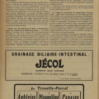 0854 - Page 852 - Sociétés savantes. Académie de médecine. (Séance du 4 juin 1929). Les eczématides secondaires, d'origine allergique, survenant au cours des intertrigos à levures (levurides). M. Paul Ravaut / Voyage avec des émigrants du Havre à Buenos-Aires (suite aux études sur la greffe interraciale). M. René Martial / De l'emploi du lactosérum en thérapeutique chirurgicale. MM. Henri De Rothschild et Pierre Mazé