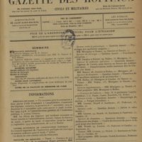 0859 - Page 857 - Sommaire / Informations. Hôpitaux de Paris / Conseil supérieur de l'instruction publique / Facultés de médecine. Paris