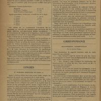 0932 - Page 930 - Informations. Guerre. Service de santé / Service sanitaire maritime / Congrès. IIe journées médicales de Paris / Correspondance. Rajustements, Augmentations ; par le Docteur Dhers