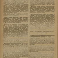 0940 - Page 938 - Sociétés savantes. Société de biologie. (Séance du 8 juin 1929). Recherches sur la réaction de Dick chez la mère et le nourrisson. MM. Chr. Zoeller. L. Ribadeau-Dumas et J. Chabrun / Action de diverses bactéries sur la toxine du bacille de Preisz-Nocard / Recherches sur l'anastomose uretéro-veineuse bilatérale. MM. Ivan Bertrand, L. Justin-Besançon et G. Loewy / Recherches sur la cytologie normale du tube contourné des vertébrés en lumière infrarouge. MM. Ivan Bertrand, L. Justin-Besançon et G. Hadzigeorgiou / L'abolition des réflexes pédonculo-ponto-bulbaires dans la sclérose en plaques. MM. Georges Guillain et J. Darquier / Les variations de l'indoxyle urinaire sous l'influence de la diurèse. MM. Guy Laroche, A. Grigaut et Poumeau-Delille / Comité médical des Bouches-du-Rhône. (Séance de février 1929). Appendicite kystique. M. G. Darcourt / Fibrome et grossesse. M. P. Vallette / Un cas de granulie froide. M. Rouslacroix / Quelques observations de lithotriteur cystoscopique. M. Chauvin